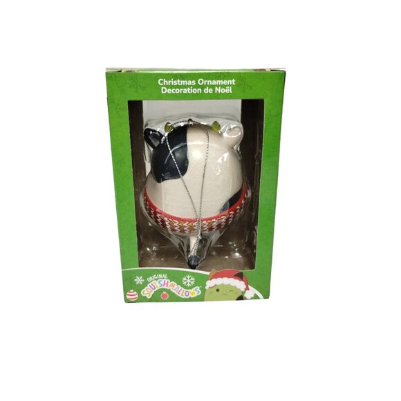 Squishmallows Connor the Cow 3 in Christmas Tree Holiday Ornament Kurt Adler New - Picture 5 of 8